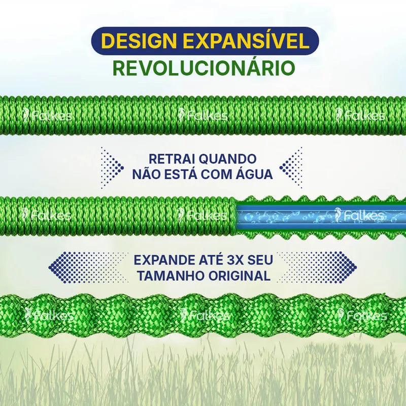 HoseFlex™ Mangueira Mágica Flexível Irrigação + Esguicho de Brinde