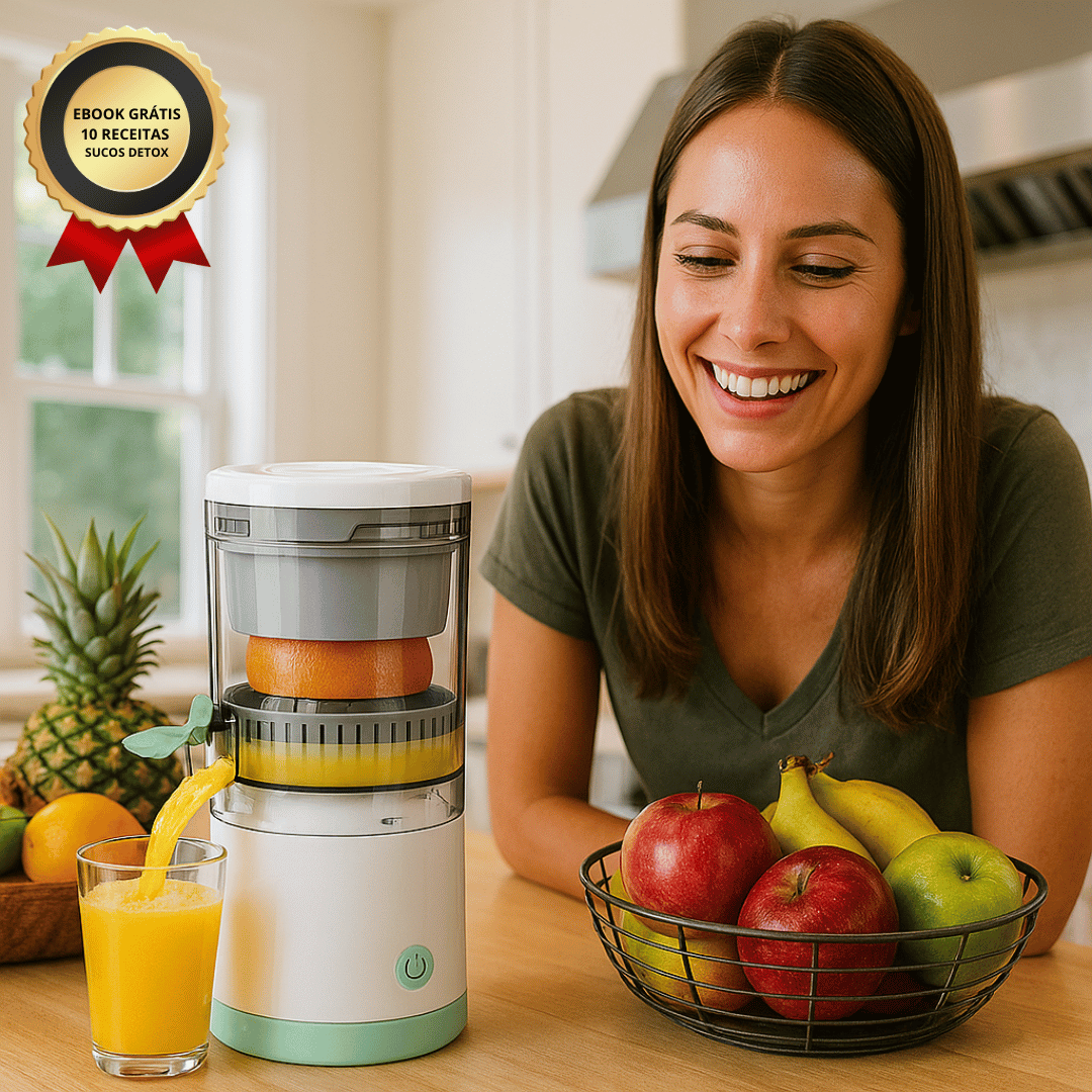 Espremedor Elétrico Portátil USB + Bônus Especial