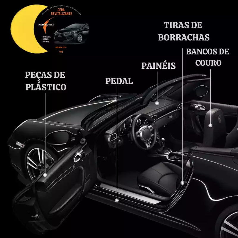 Revitalizador de Plástico Automotivo Instantâneo