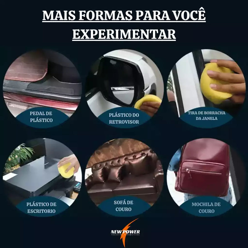 Revitalizador de Plástico Automotivo Instantâneo