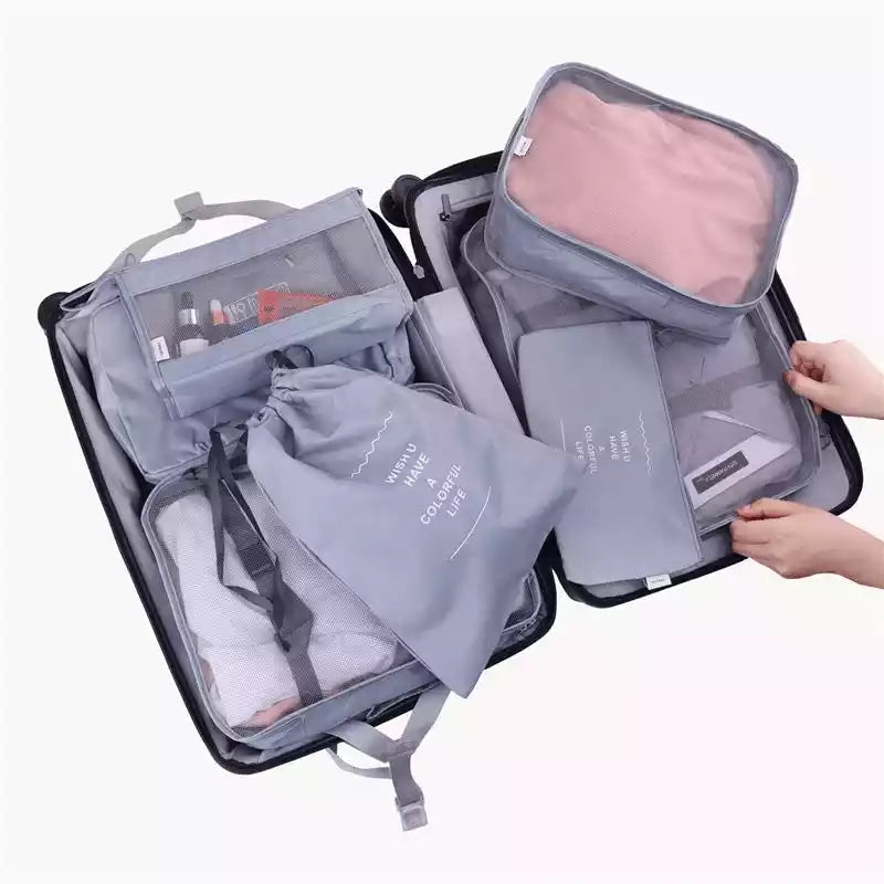 Kit 7 Bolsas Organizadoras à Prova d'água