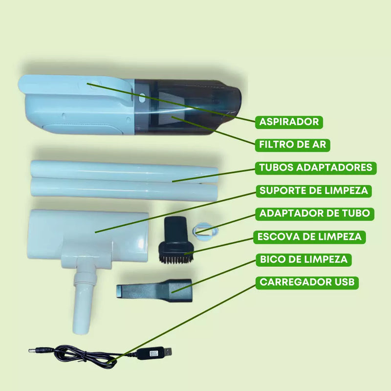 SwiftVac™ - Aspirador Vertical 3 em 1 Sem Fio - Bivolt